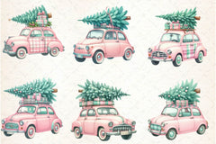 Christmas Car Christmas Tree Clipart Bundle - CraftNest - Digital Crafting and Art
