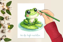 Happy Frog Clipart Bundle - CraftNest - Digital Crafting and Art