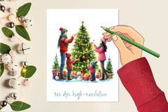 Christmas Family Decorations Clipart Bundle - CraftNest - Digital Crafting and Art