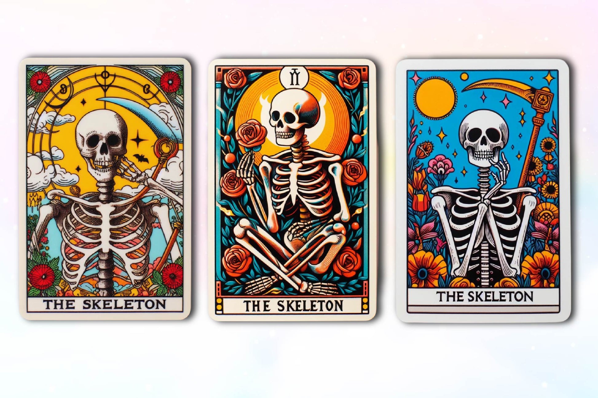 Funny Skeleton Tarot Card Clipart Bundle - CraftNest - Digital Crafting and Art