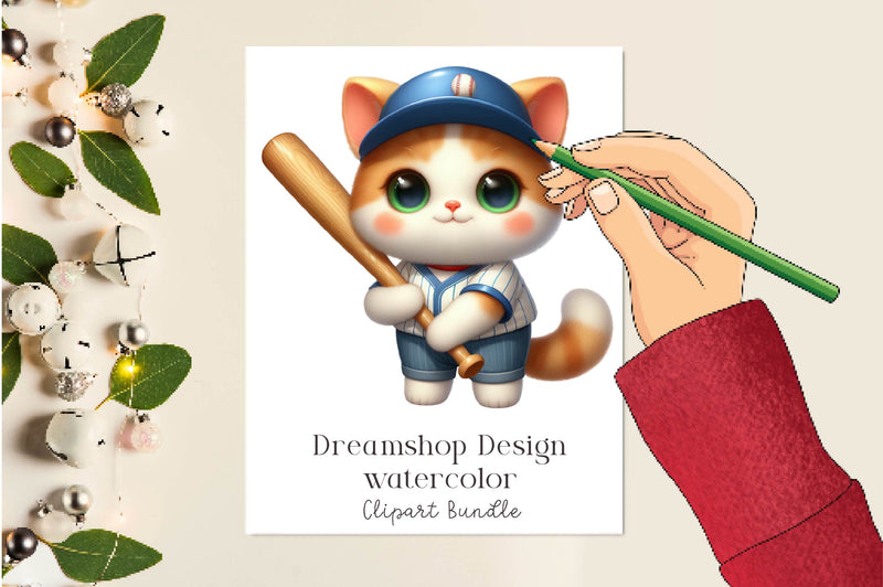 Baseball Aniamls Clipart Bundle - CraftNest - Digital Crafting and Art