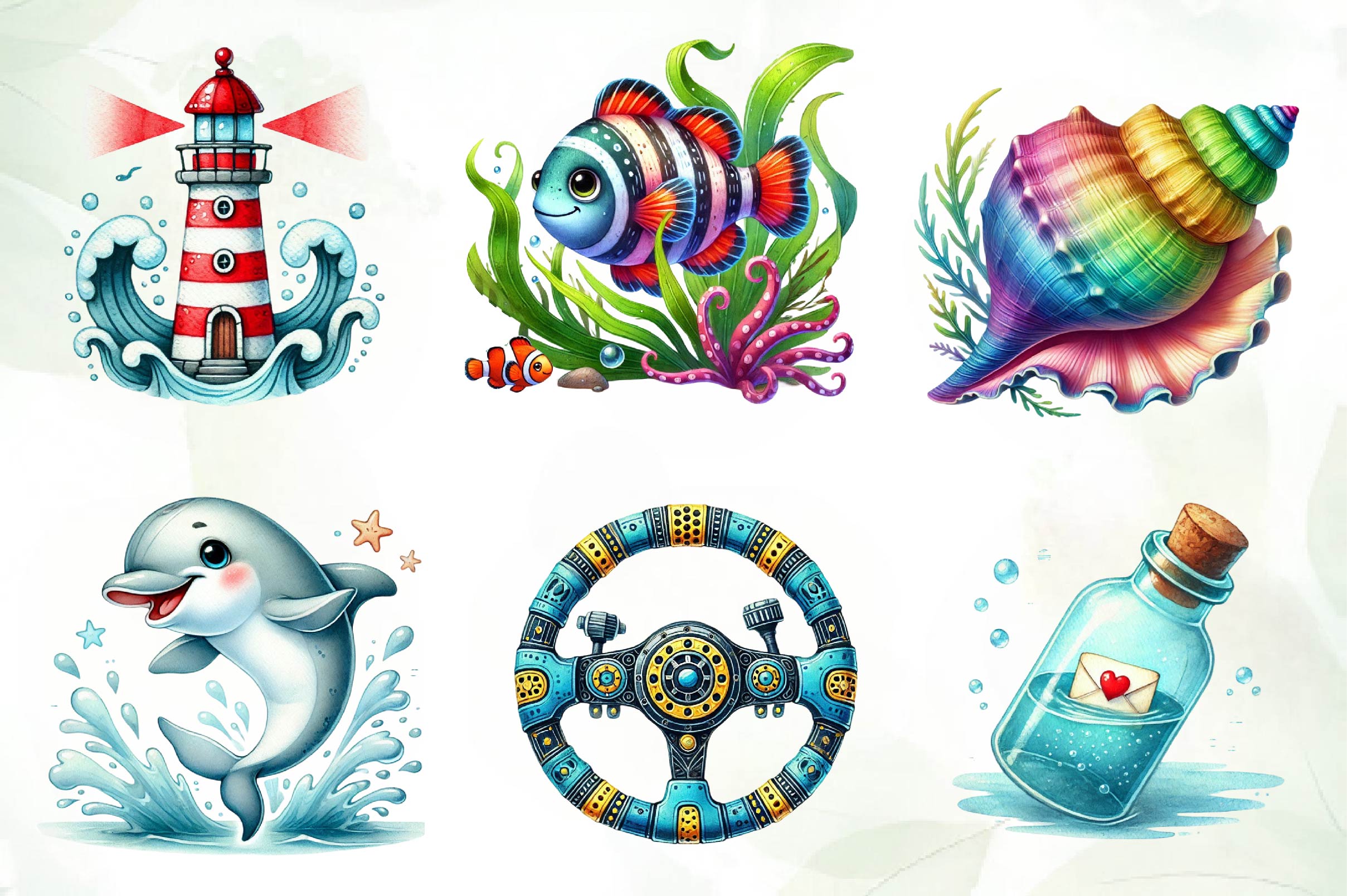 Nautical Collection Clipart Bundle - CraftNest - Digital Crafting and Art