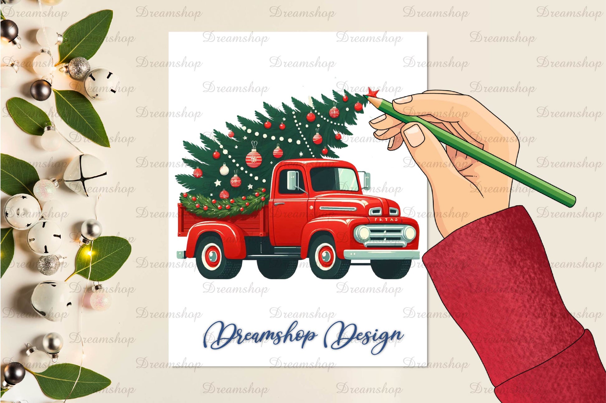 Christmas Truck Clipart Bundle - CraftNest - Digital Crafting and Art