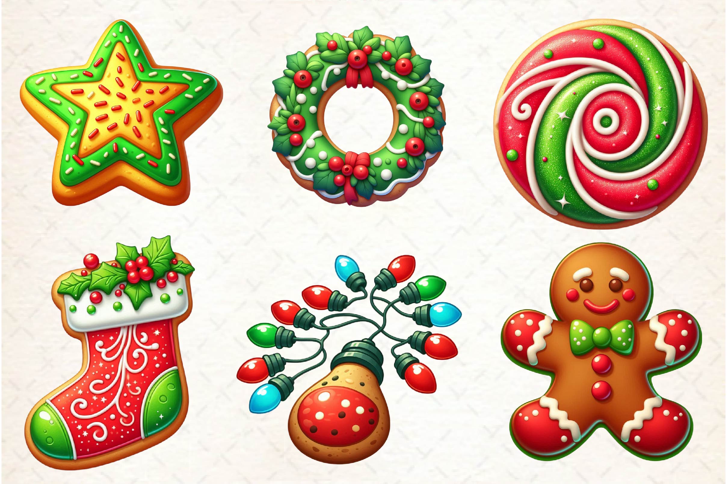 Christmas Cookies Clipart Bundle - CraftNest - Digital Crafting and Art