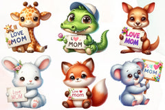 Mothers Day Love Mum Clipart Bundle - CraftNest - Digital Crafting and Art