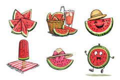 Summer Watermelon Clipart Bundle 2 - CraftNest - Digital Crafting and Art