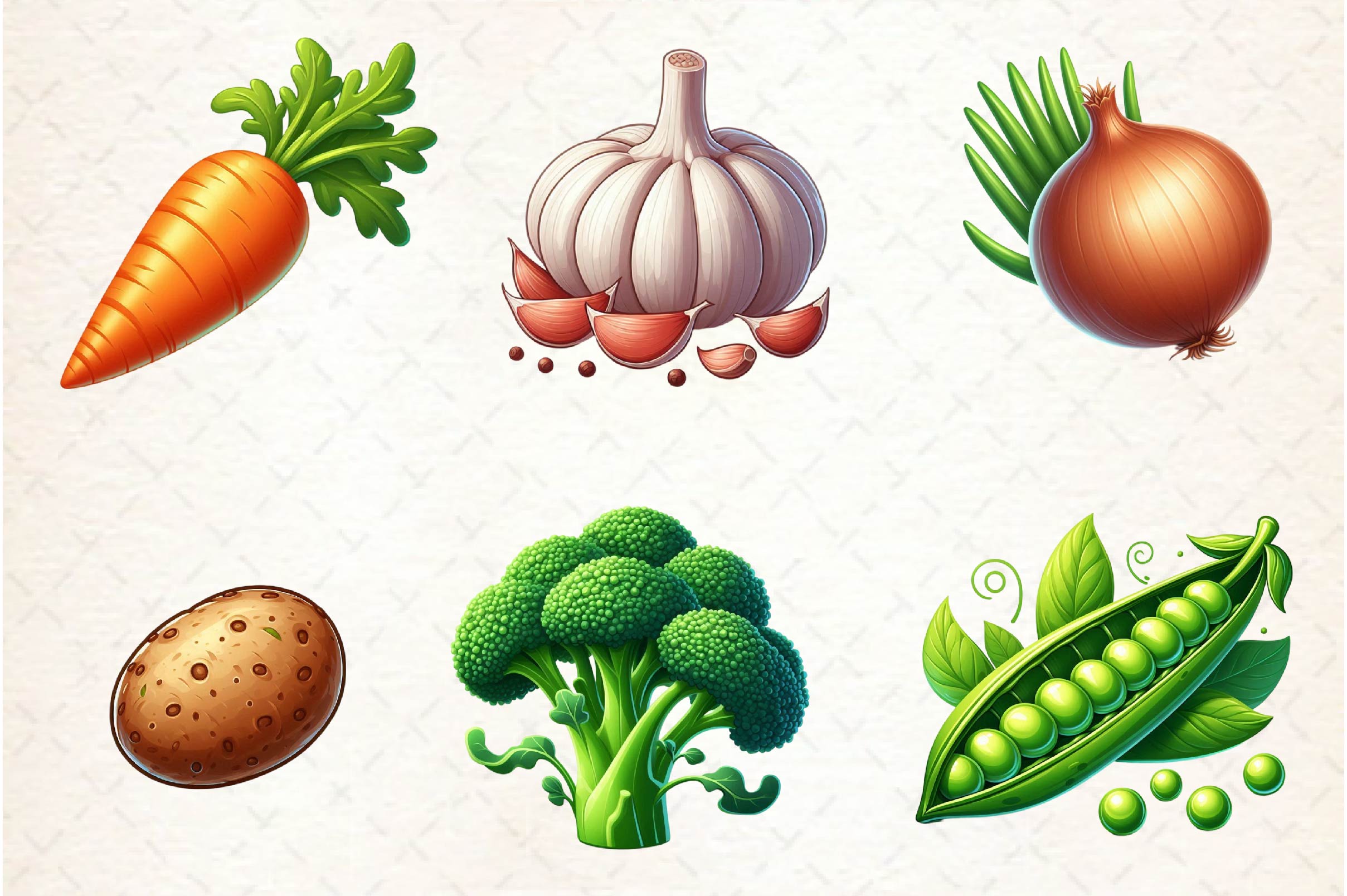 Vegetables Clipart Bundle - CraftNest - Digital Crafting and Art