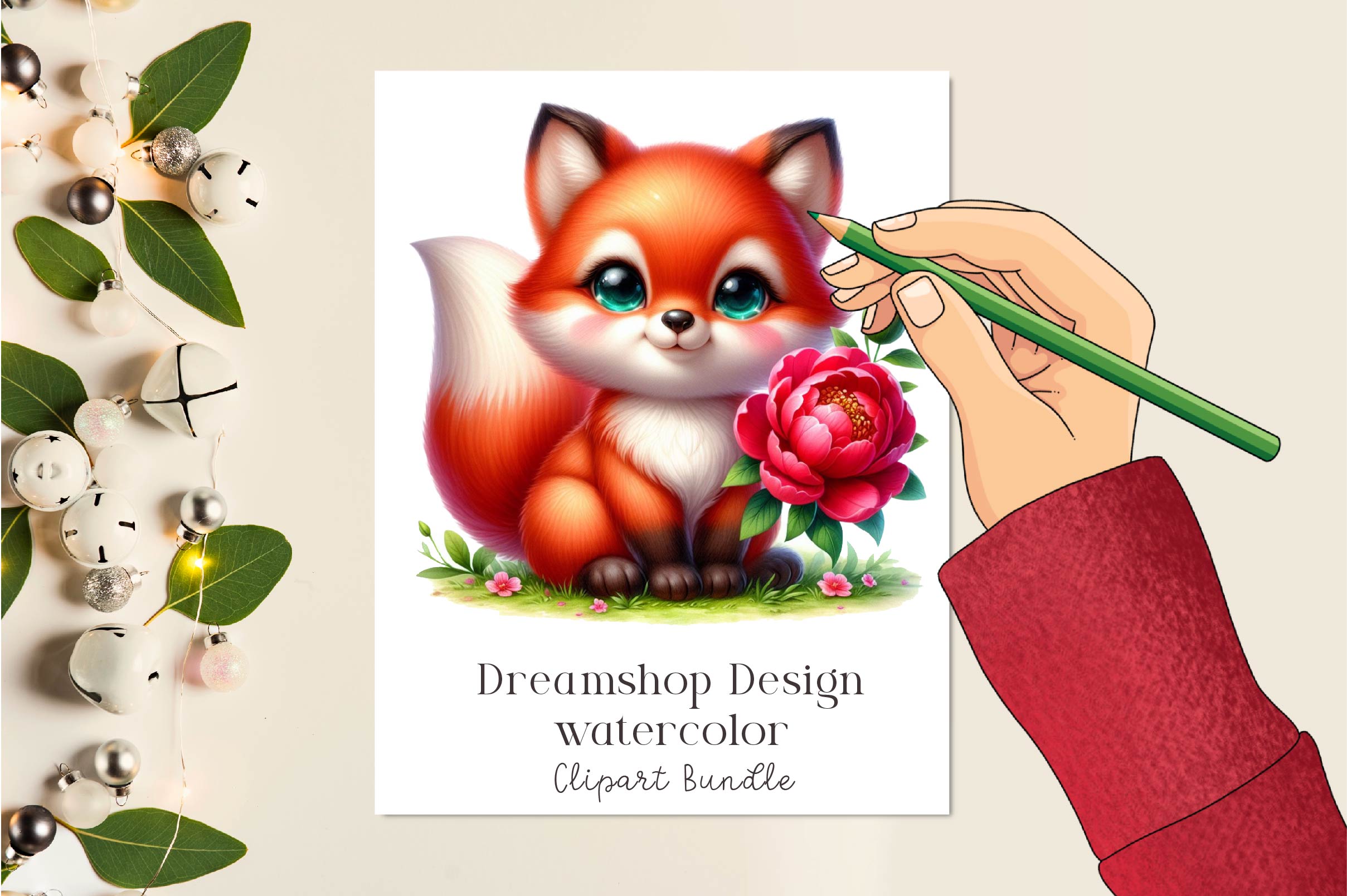 Cute Fox Clipart Bundle - CraftNest - Digital Crafting and Art