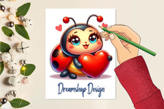 Cute Ladybug Clipart Bundle - CraftNest - Digital Crafting and Art