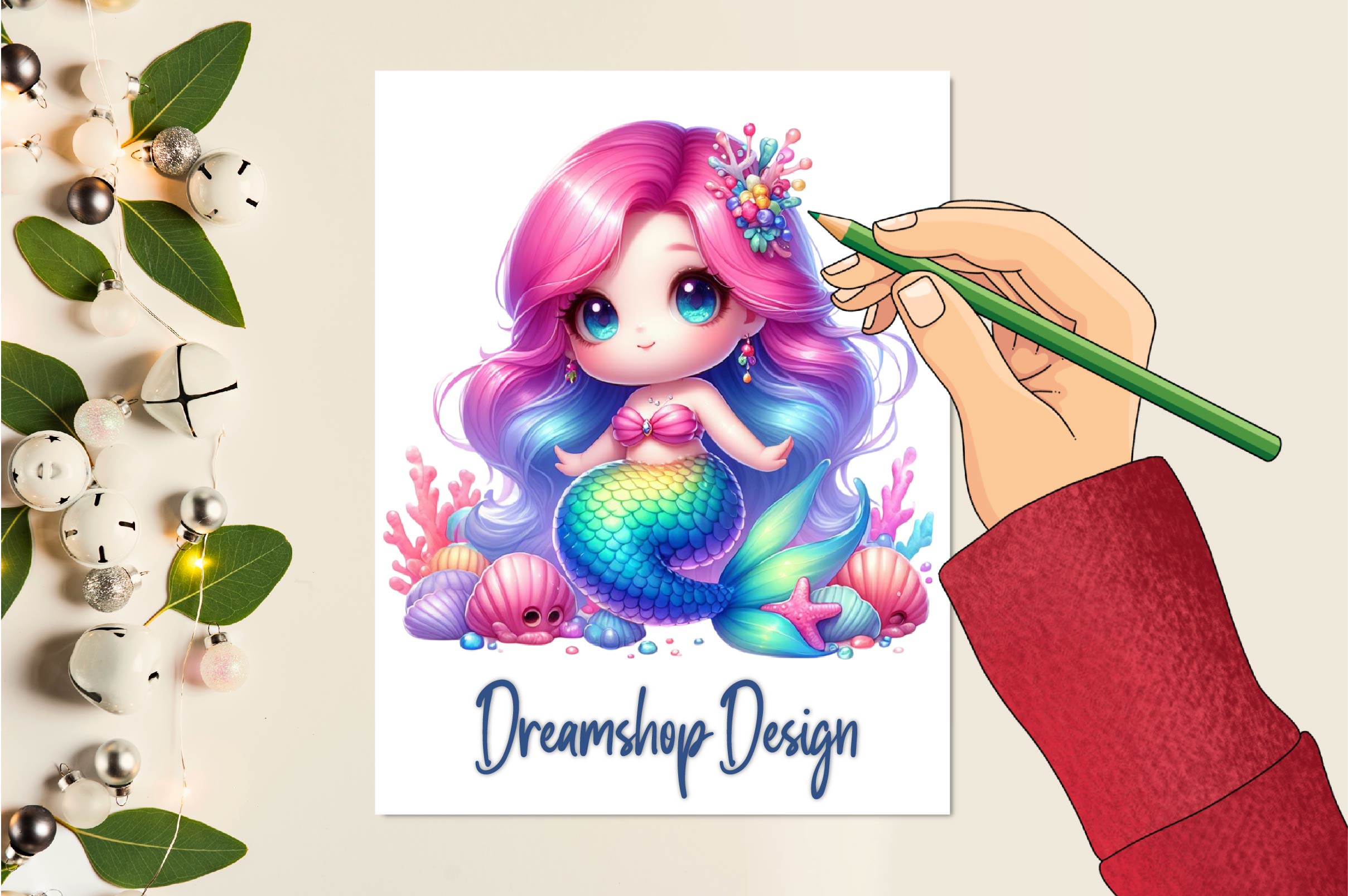 Mermaids Mermaid Clipart Bundle - CraftNest - Digital Crafting and Art