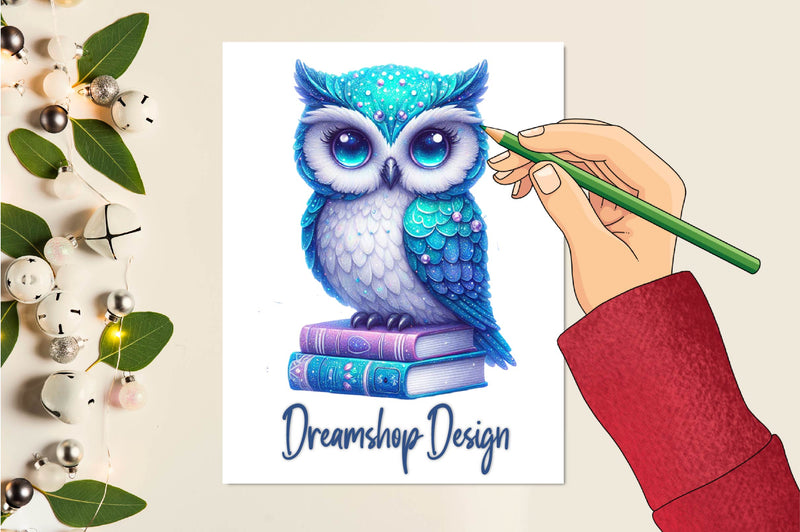 Bright Owl Clipart Bundle - CraftNest - Digital Crafting and Art