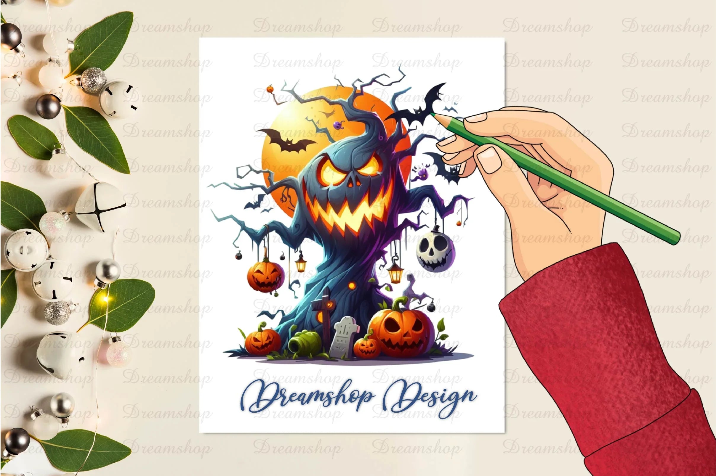 Halloween Scary Tree Clipart Bundle - CraftNest - Digital Crafting and Art