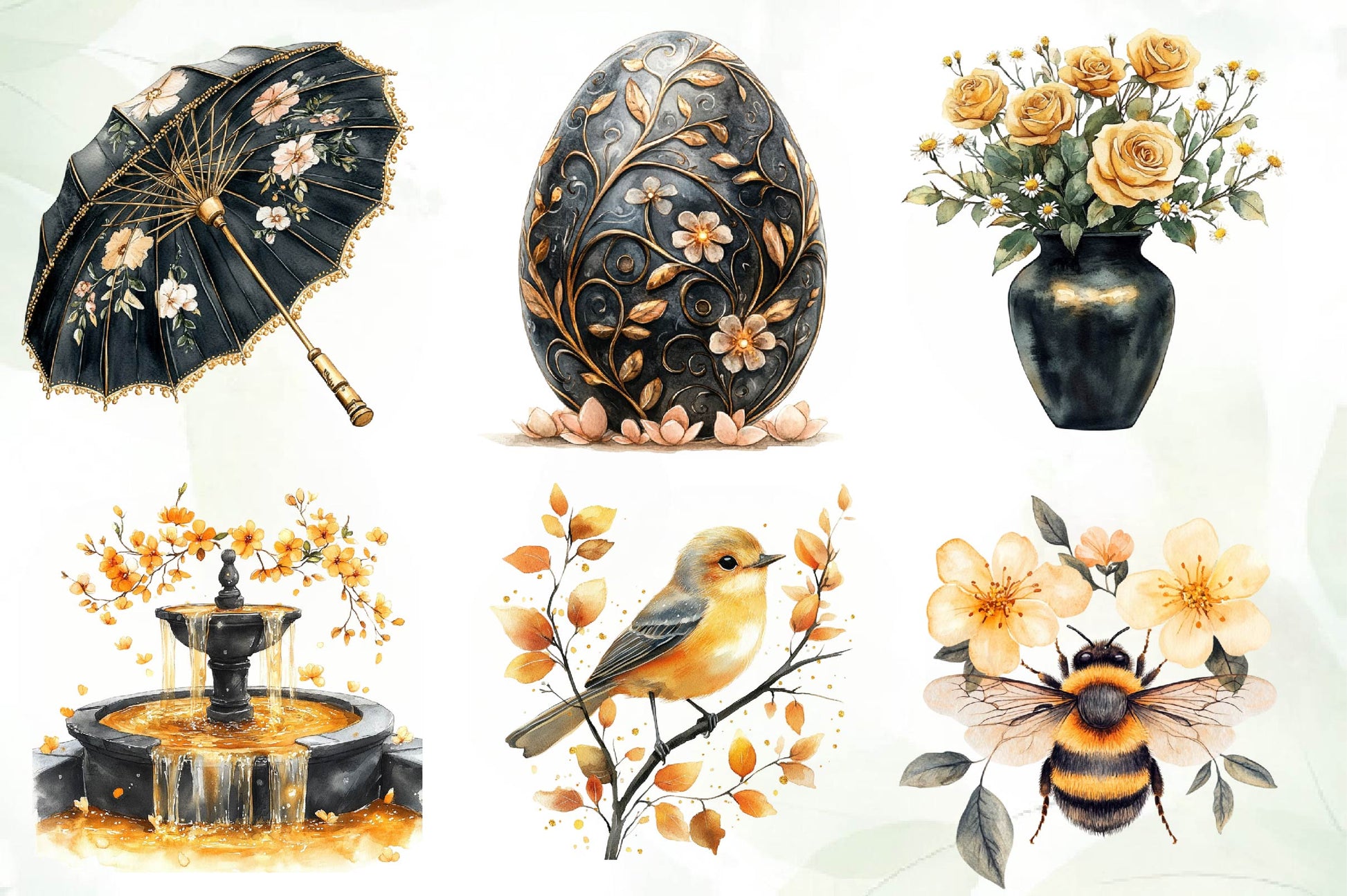 Glamorous Spring Clipart Bundle - CraftNest - Digital Crafting and Art