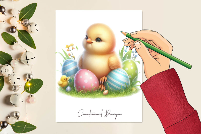 Easter Chick Clipart Bundle - CraftNest - Digital Crafting and Art