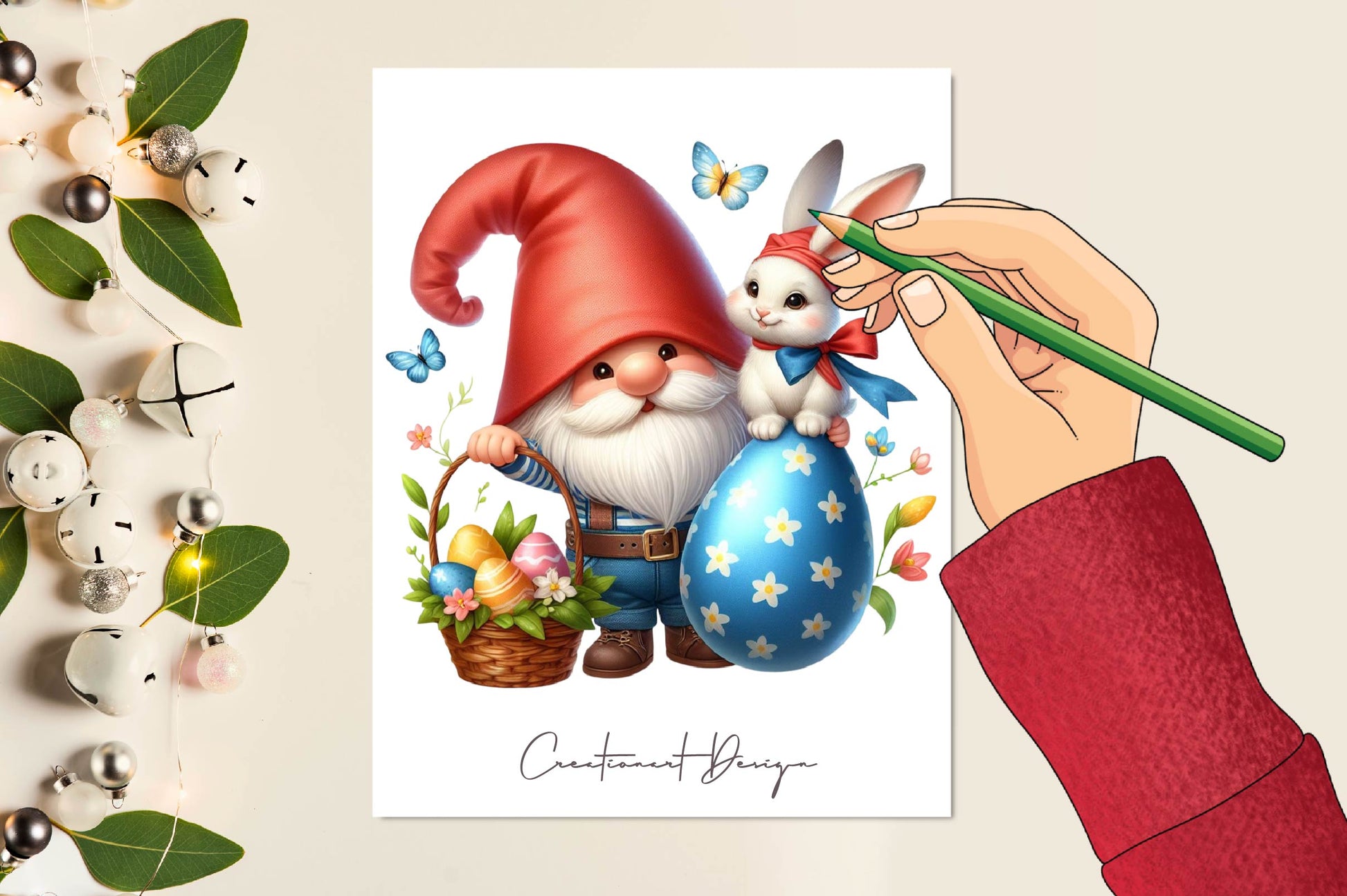 Easter Gnome Clipart Bundle 3 - CraftNest - Digital Crafting and Art