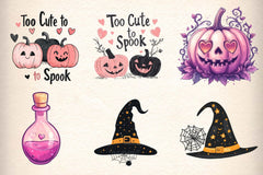 Cute Halloween Clipart Bundle 2 - CraftNest - Digital Crafting and Art