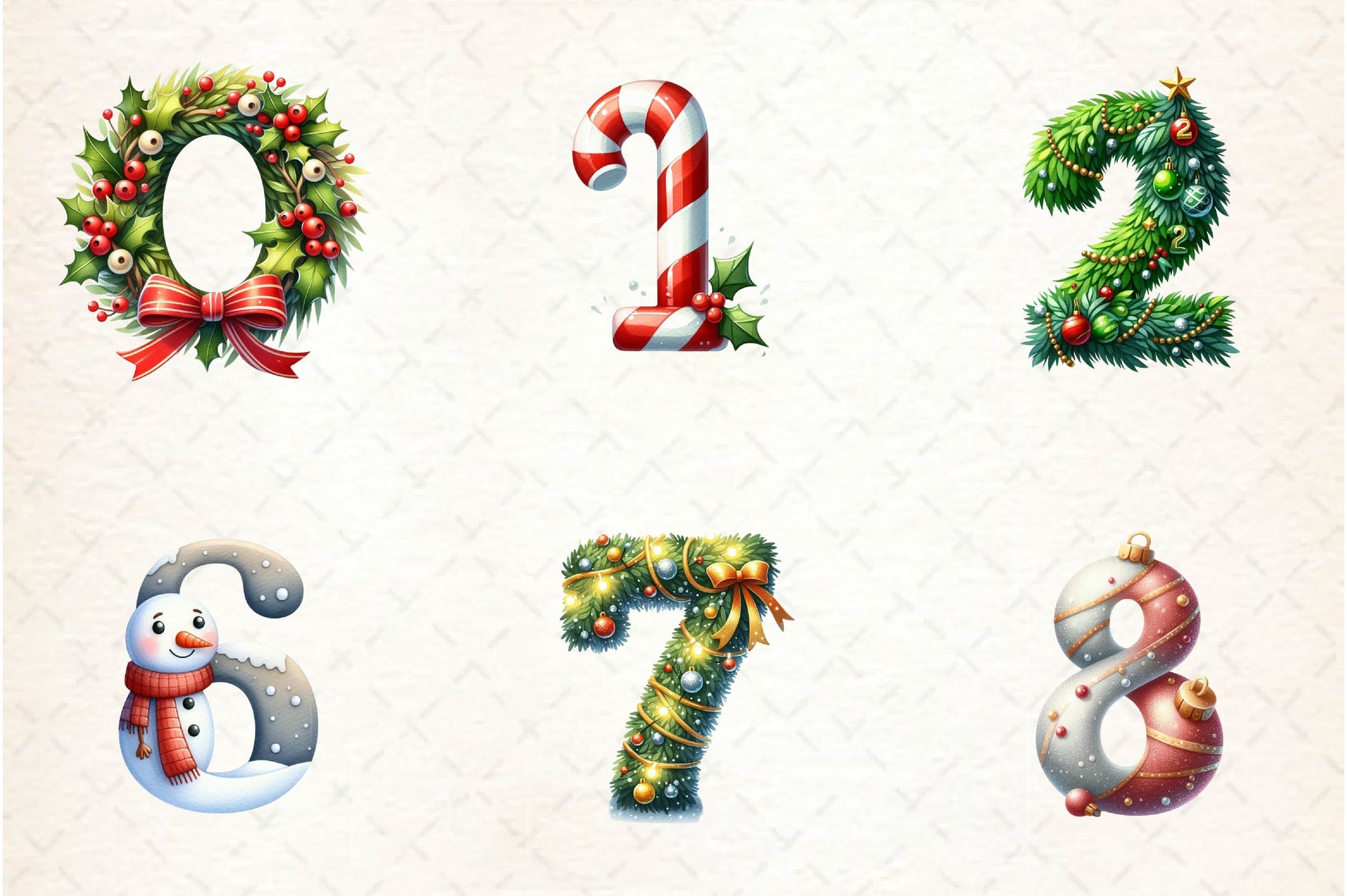 Holiday Typeface And Alphabet Clipart Bundle - CraftNest - Digital Crafting and Art