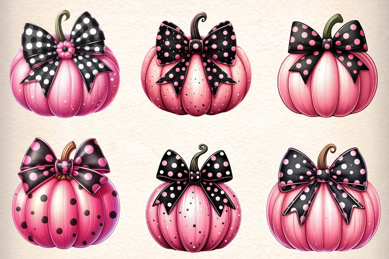 Pink Pumpkin Clipart Bundle - CraftNest - Digital Crafting and Art