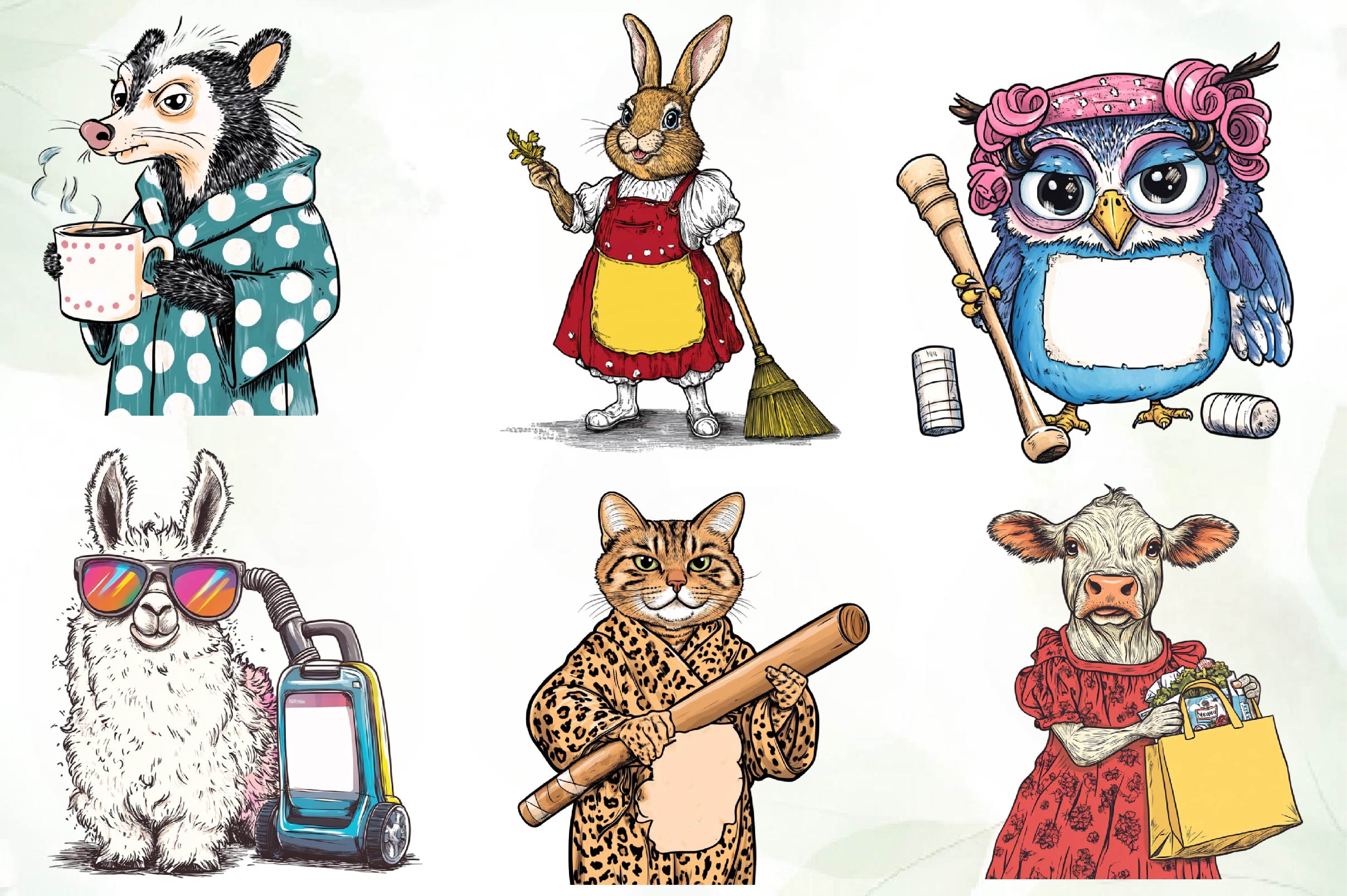 Sarcastic Animals Clipart Bundle - CraftNest - Digital Crafting and Art
