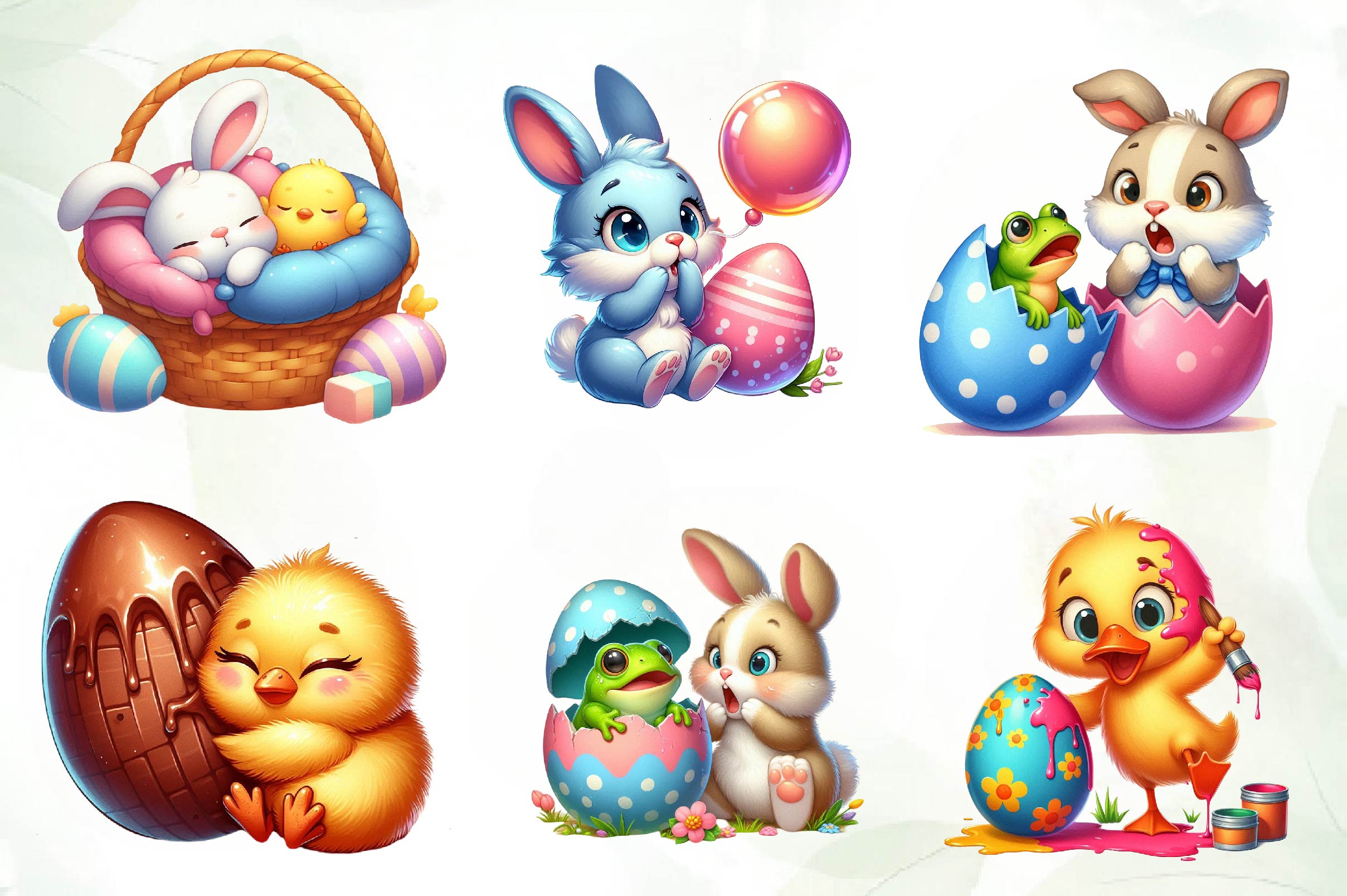 Easter Funny Clipart Bundle - CraftNest - Digital Crafting and Art