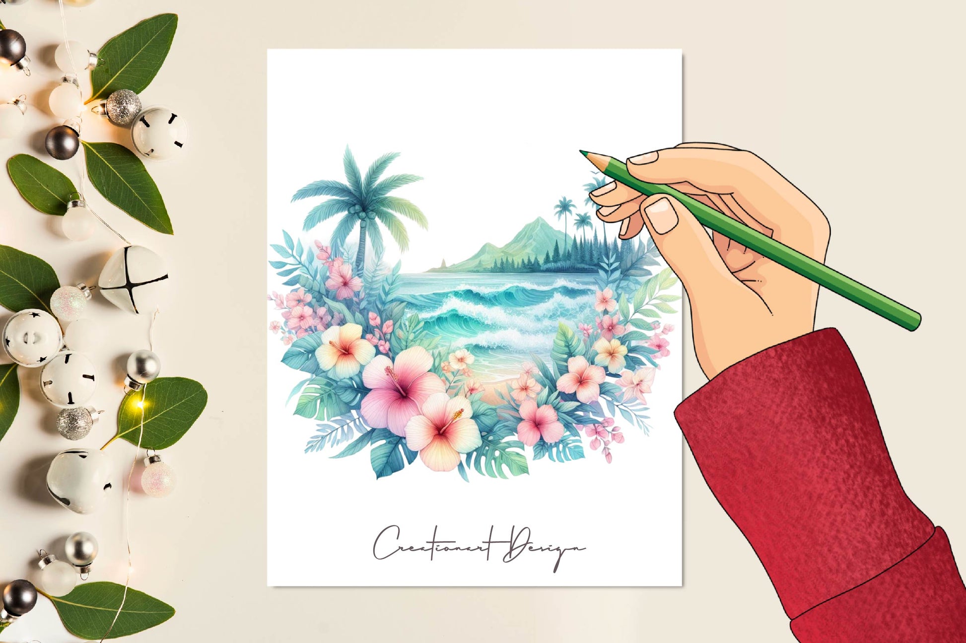 Pastel Hawaii Clipart Bundle - CraftNest - Digital Crafting and Art