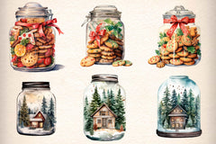 Christmas Jar Clipart Bundle - CraftNest - Digital Crafting and Art