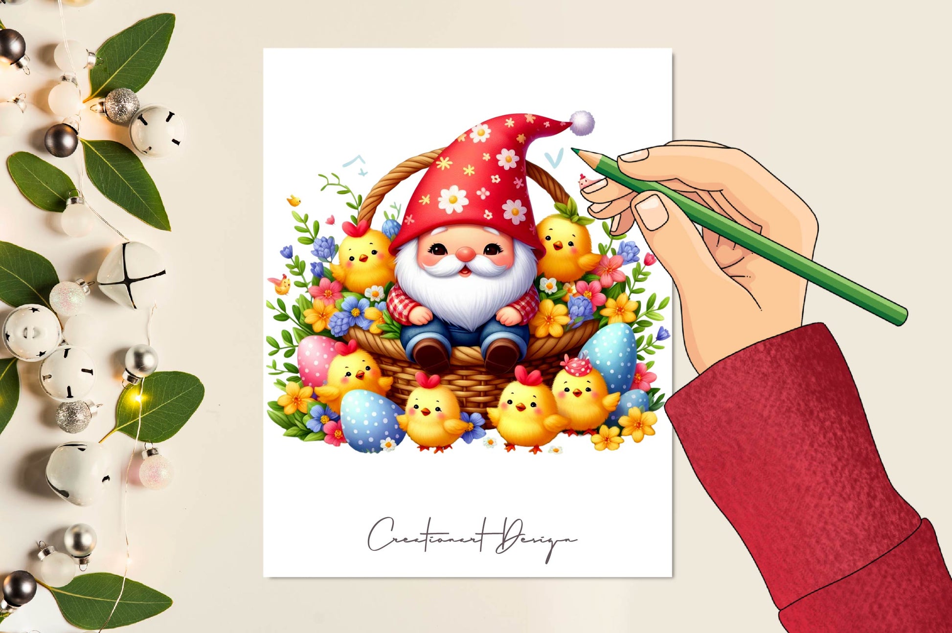 Easter Gnome Clipart Bundle 4 - CraftNest - Digital Crafting and Art
