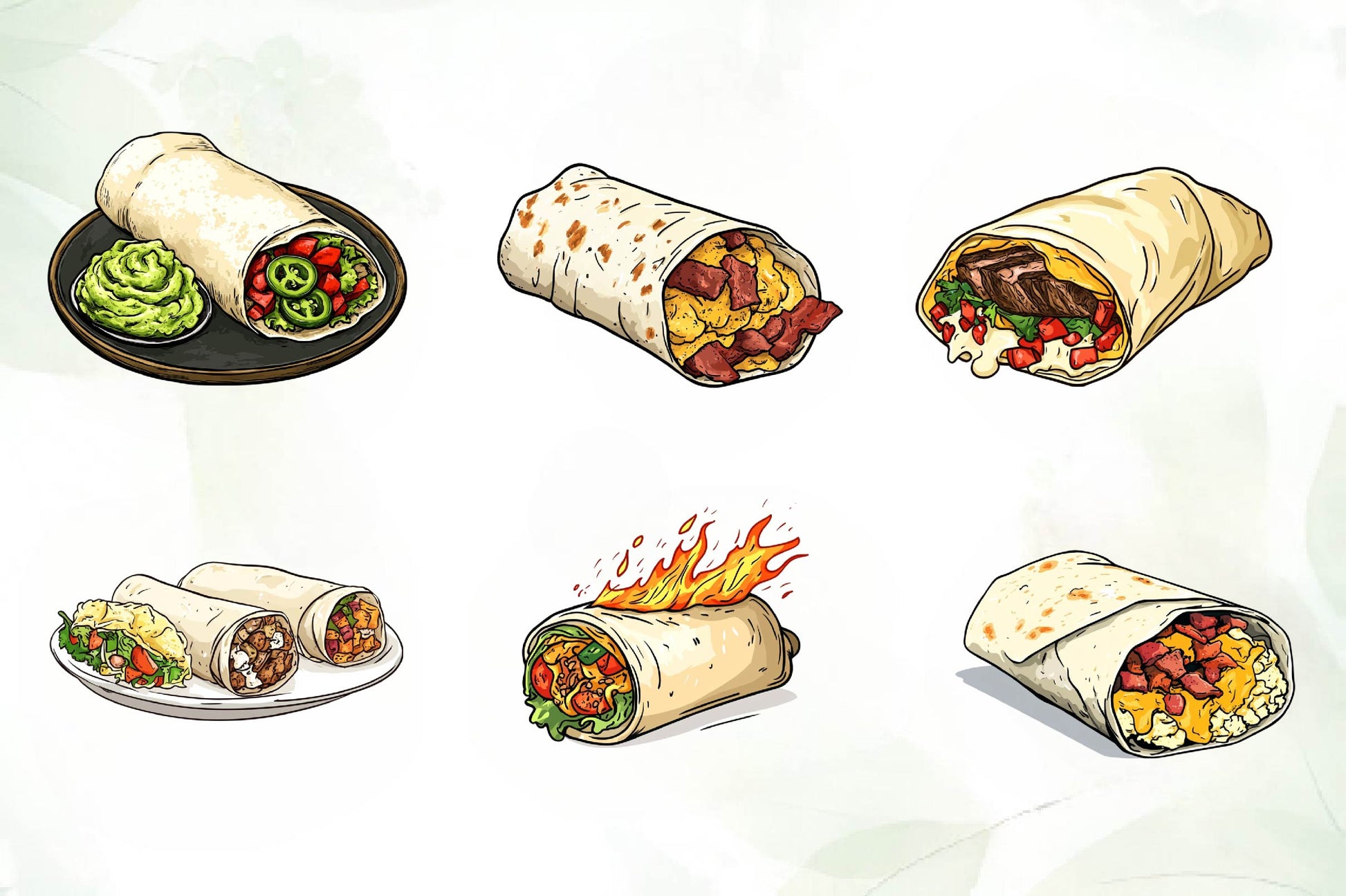 Burritos Clipart Bundle - CraftNest - Digital Crafting and Art