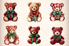 Christmas Teddy Bear Clipart Bundle - CraftNest - Digital Crafting and Art