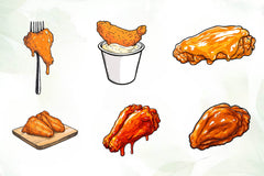 Buffalo Wing Clipart Bundle - CraftNest - Digital Crafting and Art