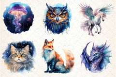 Celestial Fantasy Creatures Clipart Bundle - CraftNest - Digital Crafting and Art