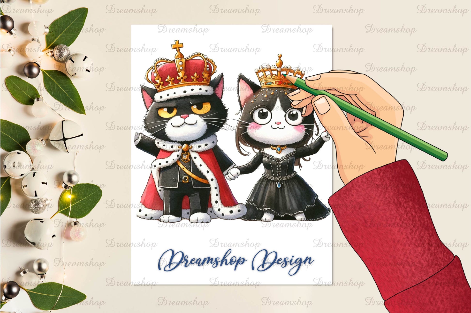 Halloween Couple Cat Clipart Bundle - CraftNest - Digital Crafting and Art