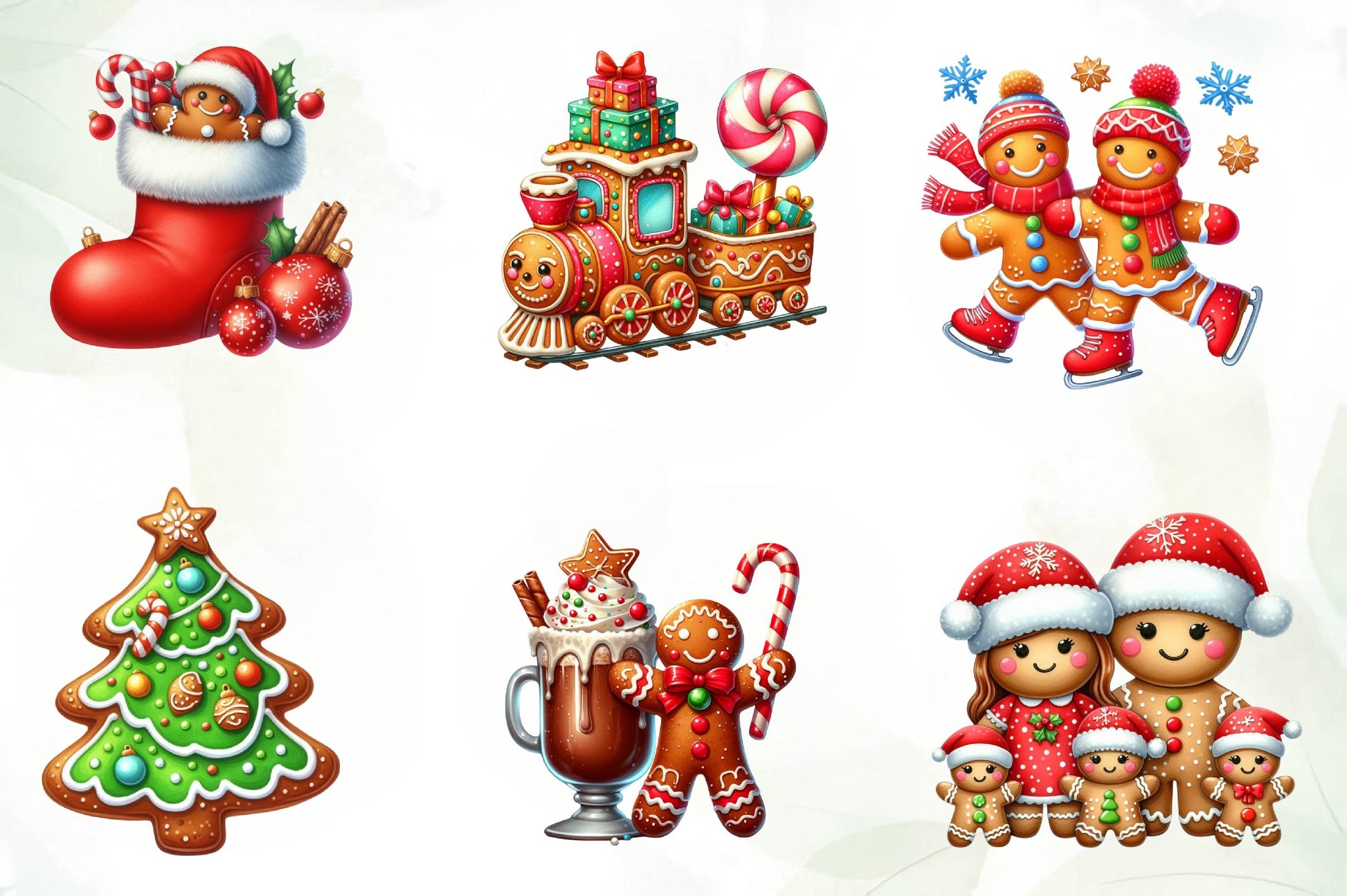 Gingerbread Christmas Clipart Bundle - CraftNest - Digital Crafting and Art