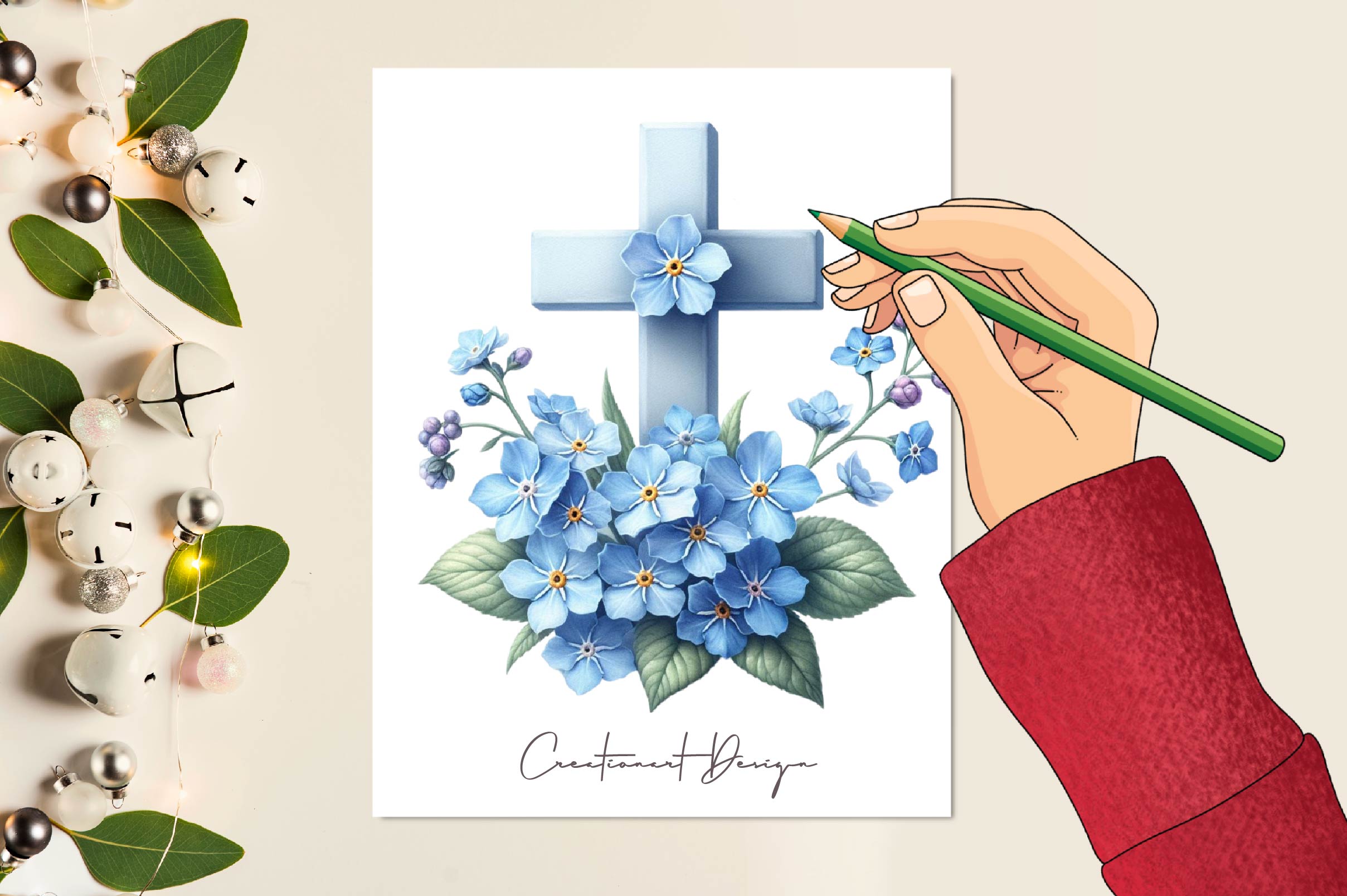 Crosses Flower Clipart Bundle - CraftNest - Digital Crafting and Art