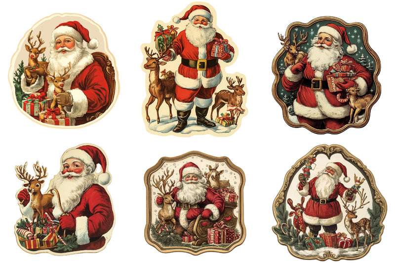 Christmas Santa Potion Label Clipart Bundle - CraftNest - Digital Crafting and Art