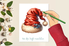 Antique Santa Hat Clipart Bundle - CraftNest - Digital Crafting and Art