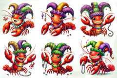 Mardi Gras Crawfish Clipart Bundle 1 - CraftNest - Digital Crafting and Art