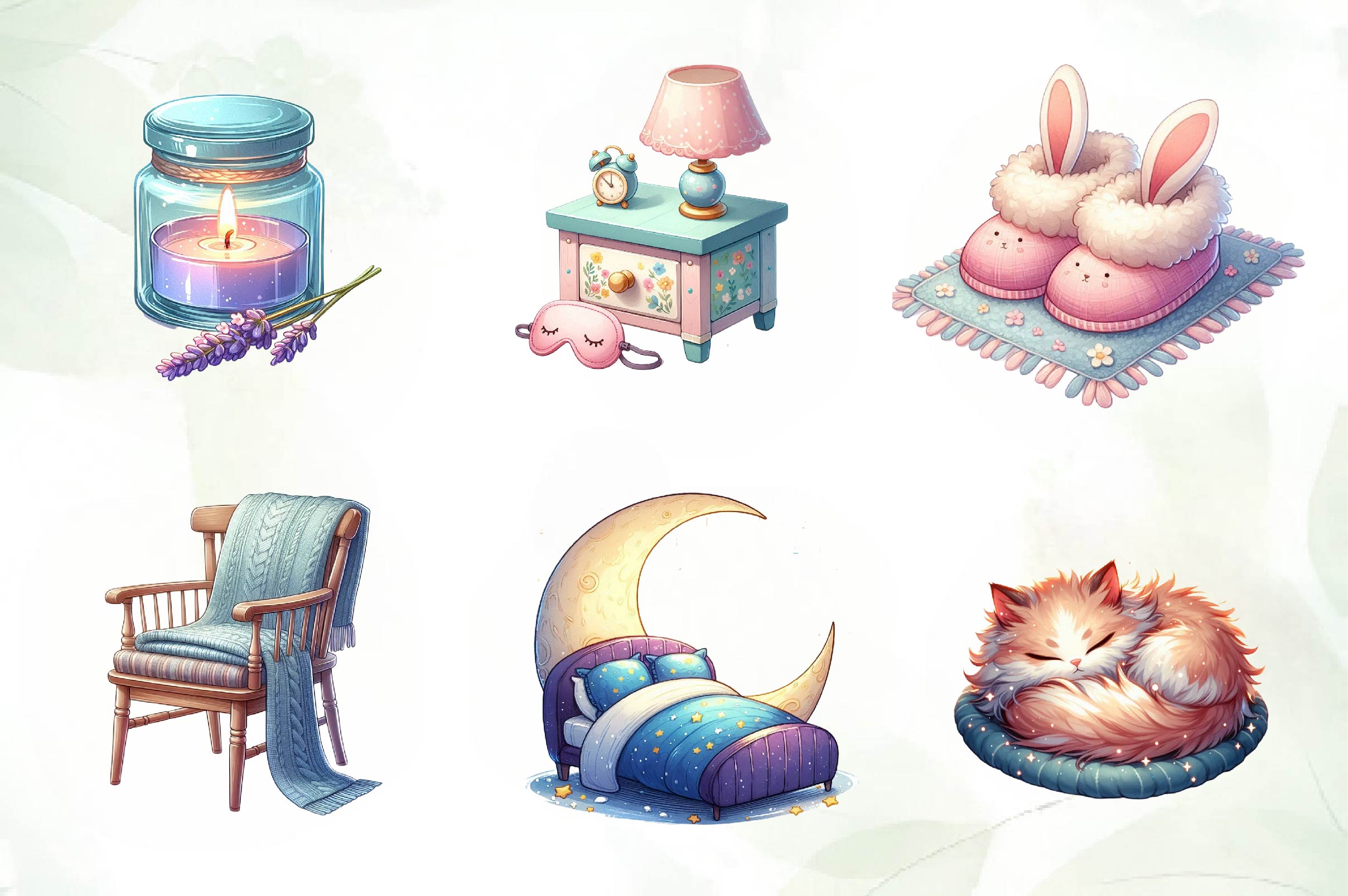 Evening Routine Clipart Bundle - CraftNest - Digital Crafting and Art