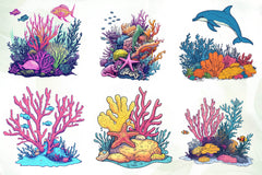 Coral Reef Clipart Bundle - CraftNest - Digital Crafting and Art