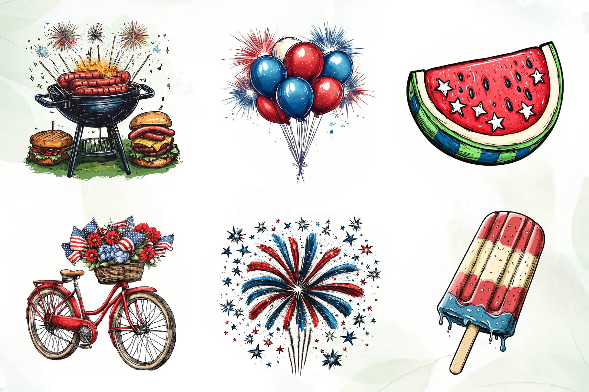 4th Of July Clipart Bundle 3 - CraftNest - Digital Crafting and Art