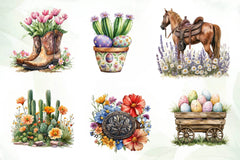 Western Spring Clipart Bundle - CraftNest - Digital Crafting and Art