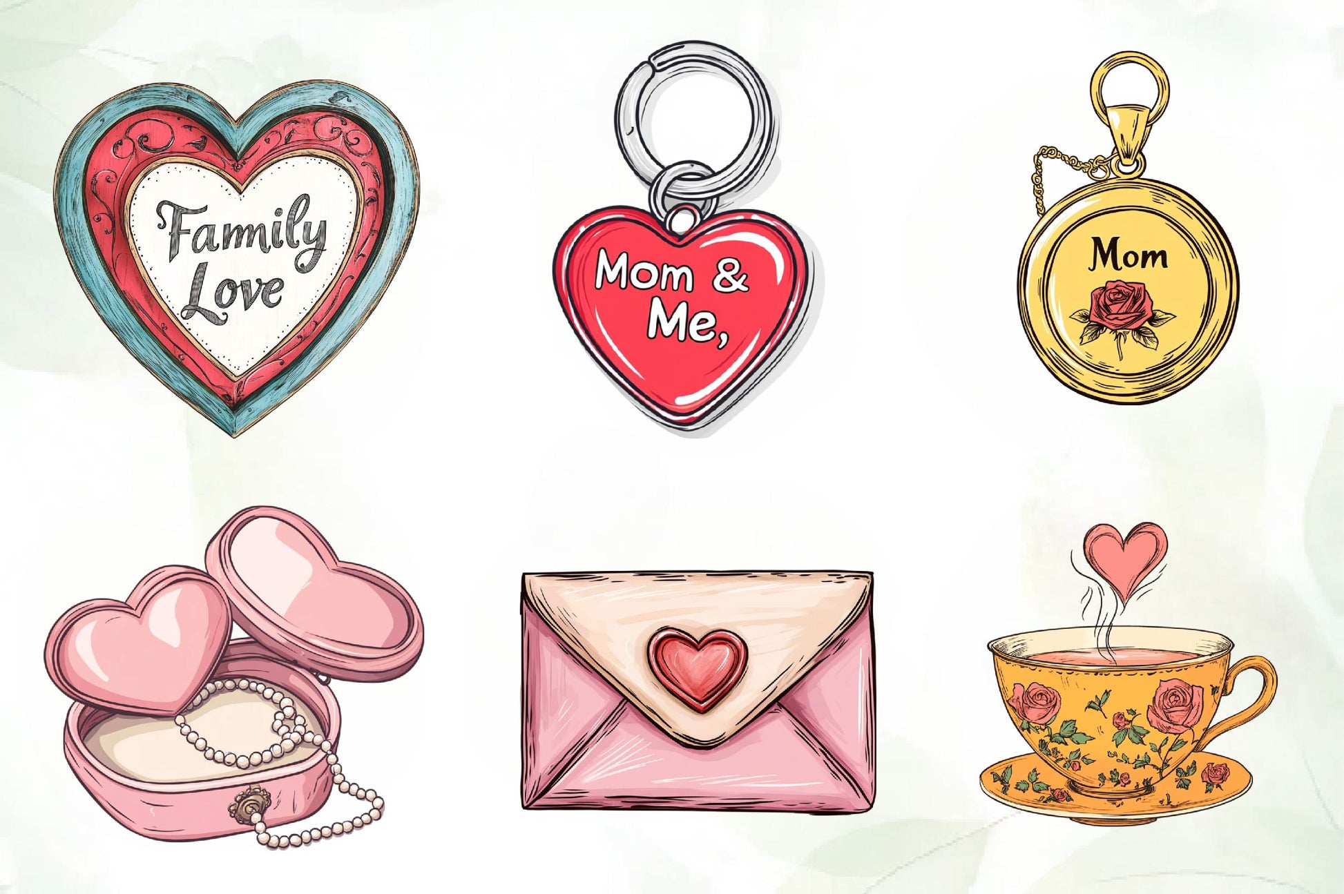 Charming Mothers Day Gift Clipart Bundle - CraftNest - Digital Crafting and Art