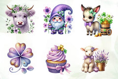 Pastel Purple St Patrick'S Clipart Bundle - CraftNest - Digital Crafting and Art