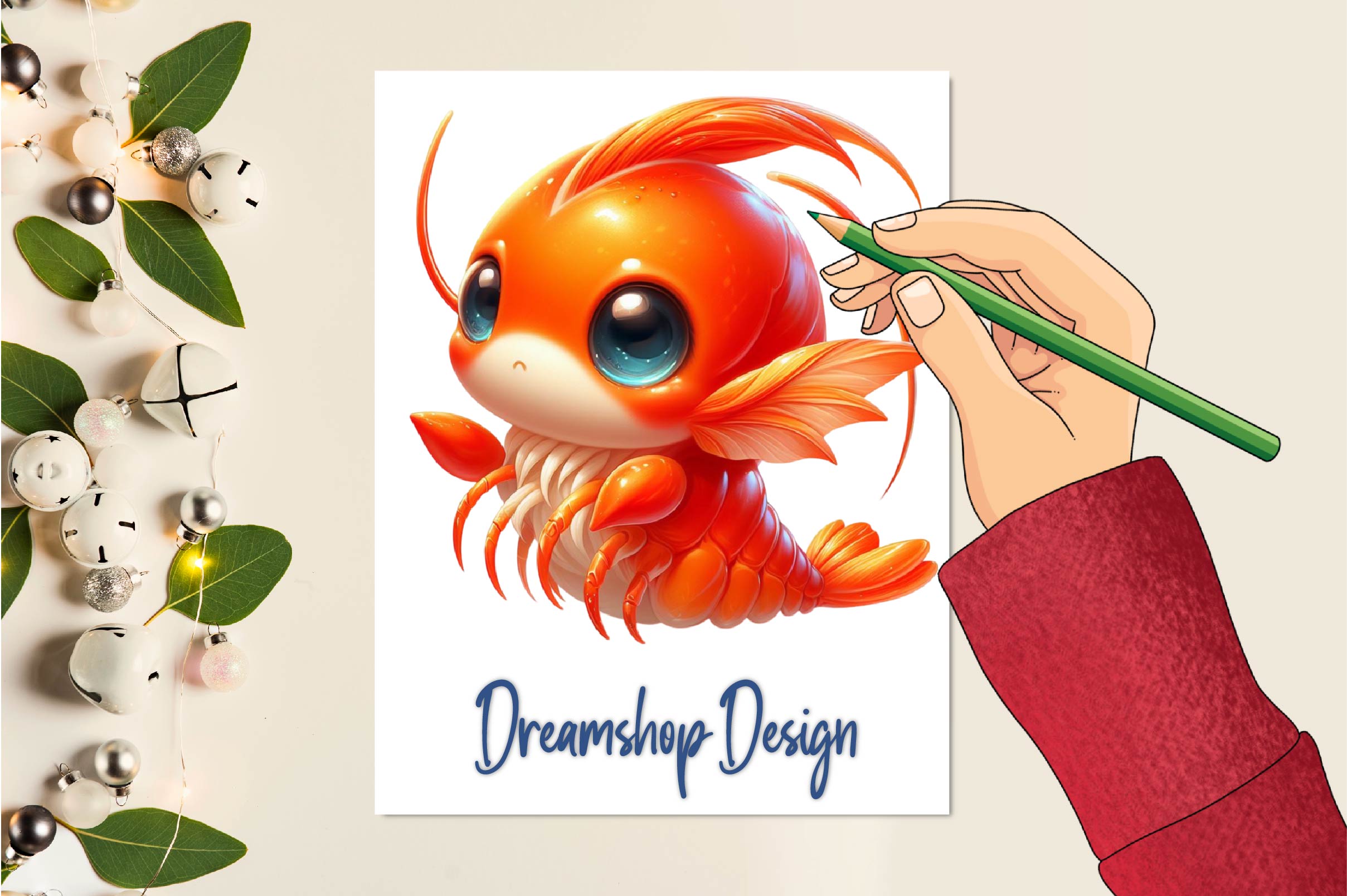 Cute Shrimp Clipart Bundle - CraftNest - Digital Crafting and Art