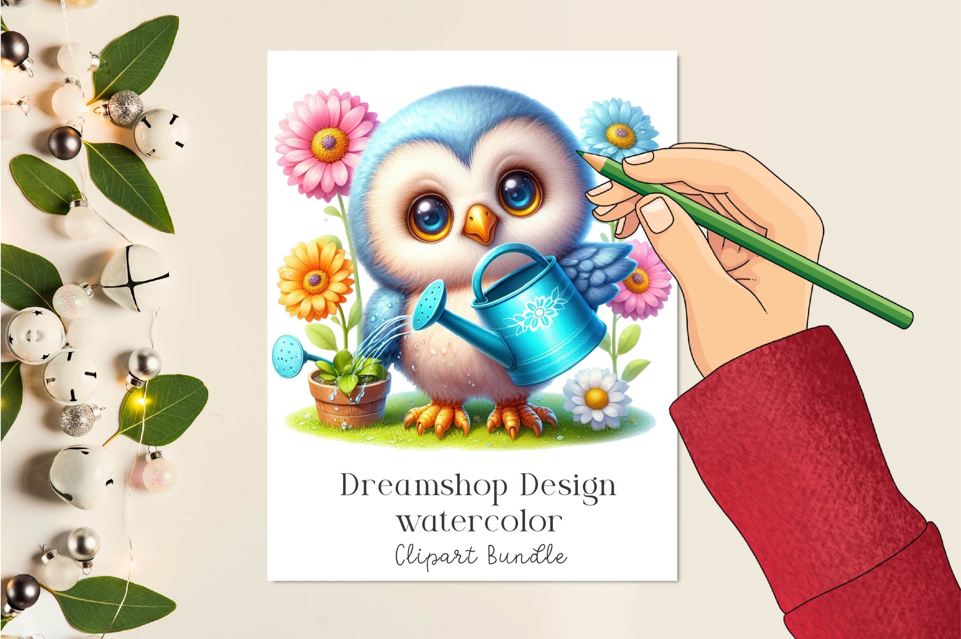 Spring Owl Clipart Bundle - CraftNest - Digital Crafting and Art