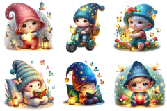 Cute Baby Fireflies Clipart Bundle - CraftNest - Digital Crafting and Art
