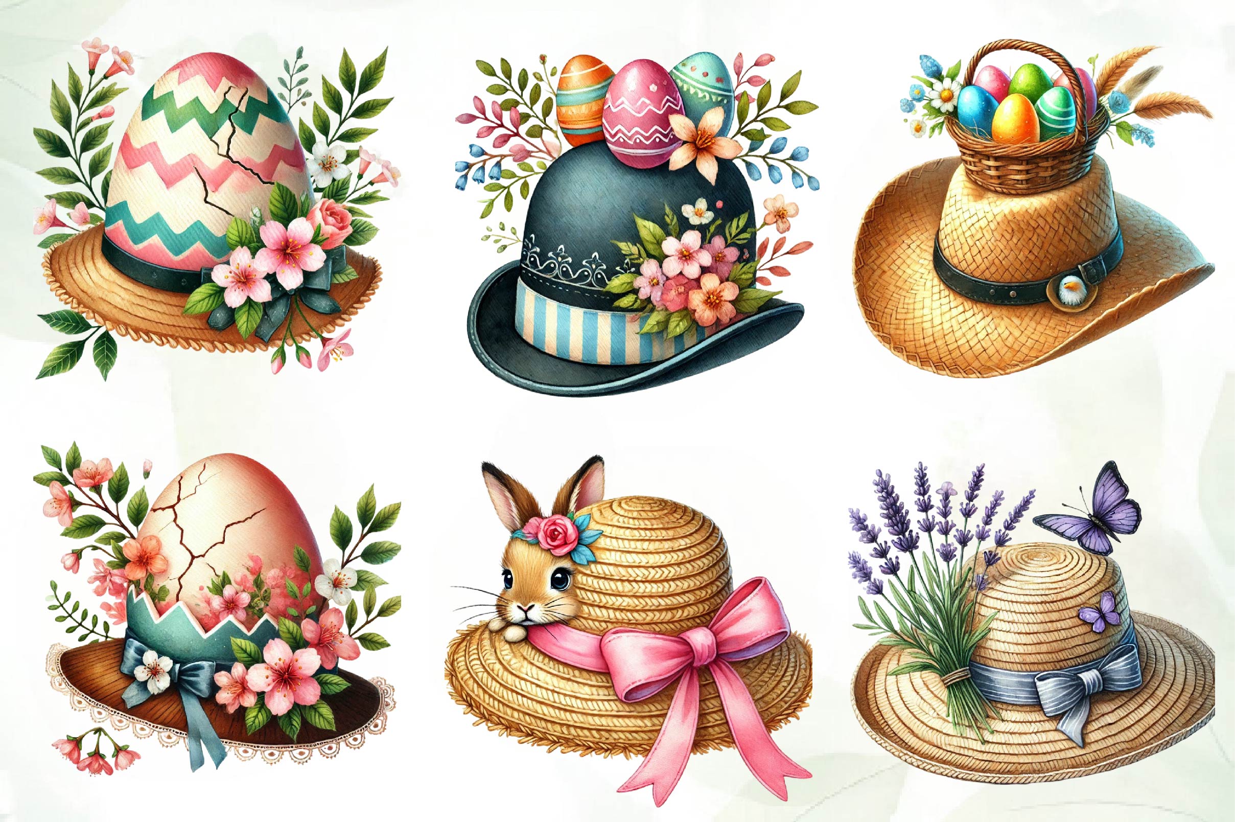 Easter Hat Clipart Bundle - CraftNest - Digital Crafting and Art