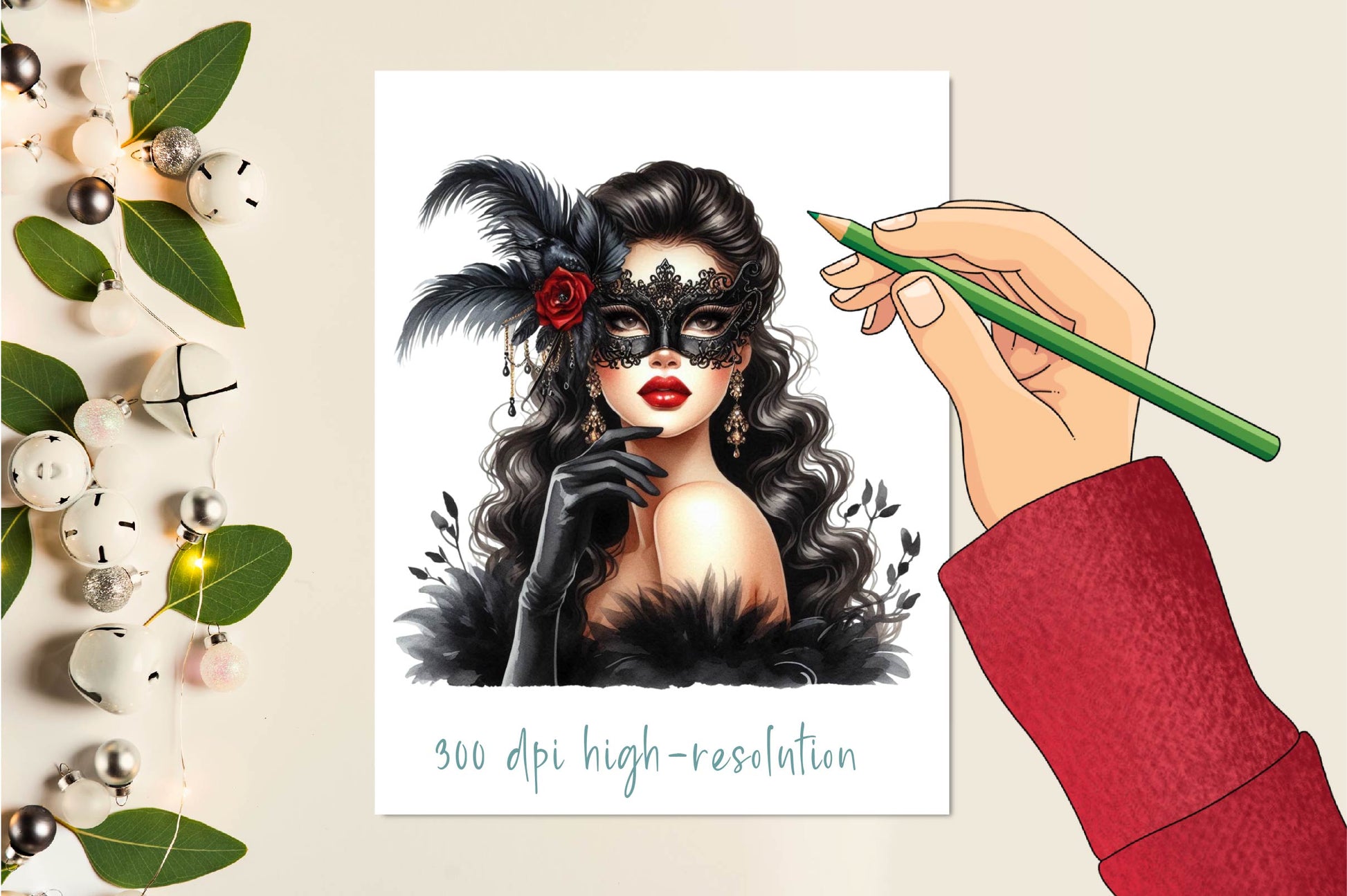 Halloween Glamorous Black Girl Clipart Bundle - CraftNest - Digital Crafting and Art