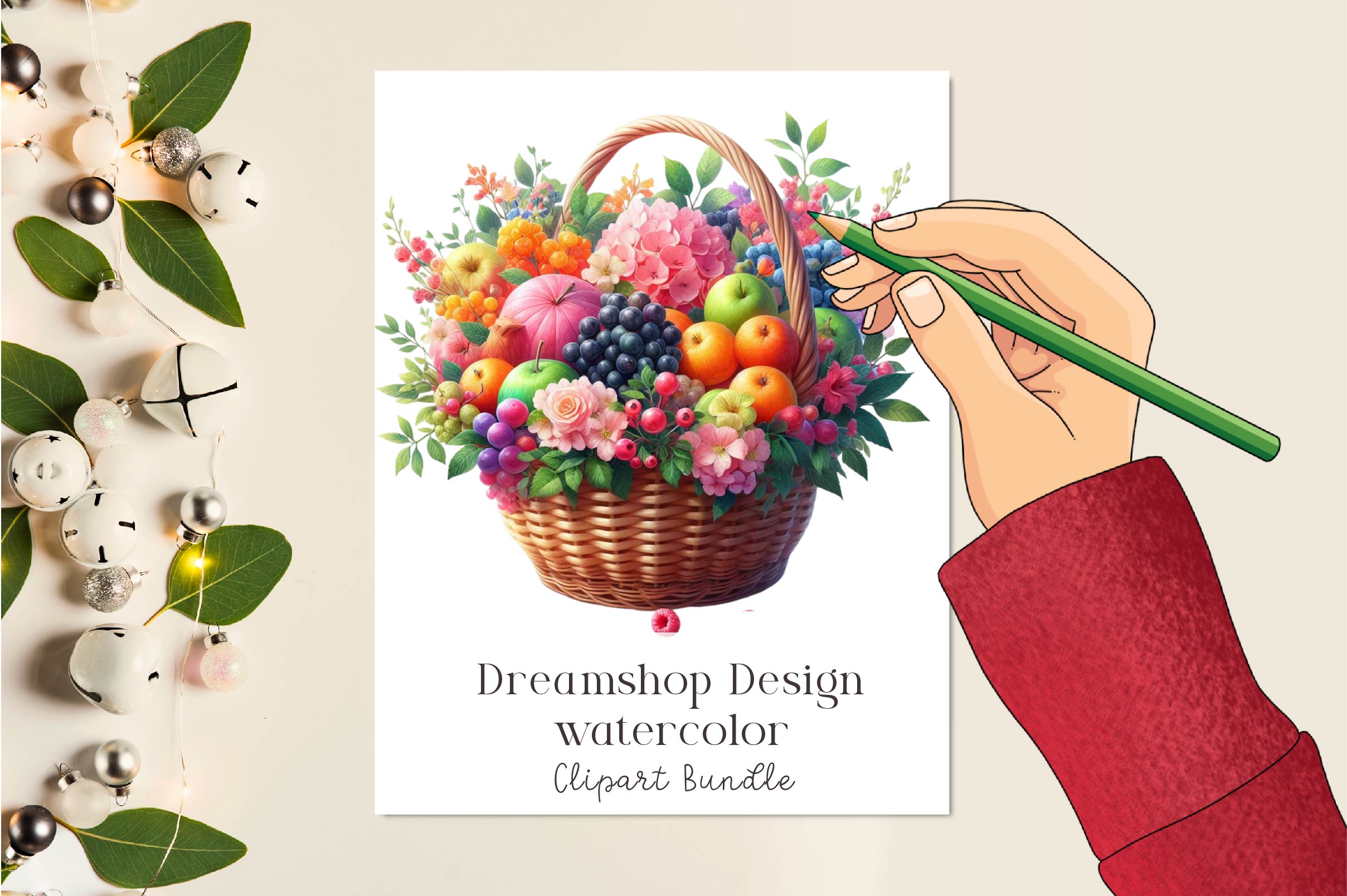 Summer Basket Clipart Bundle - CraftNest - Digital Crafting and Art