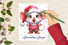 Funny Christmas Mouse Clipart Bundle - CraftNest - Digital Crafting and Art